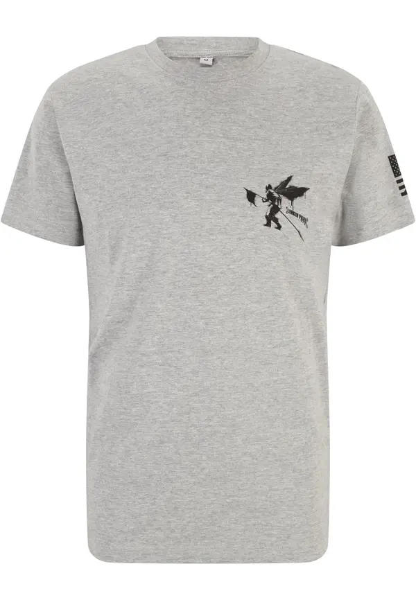 Merchcode Men's T-shirt Linkin Park Flag gray