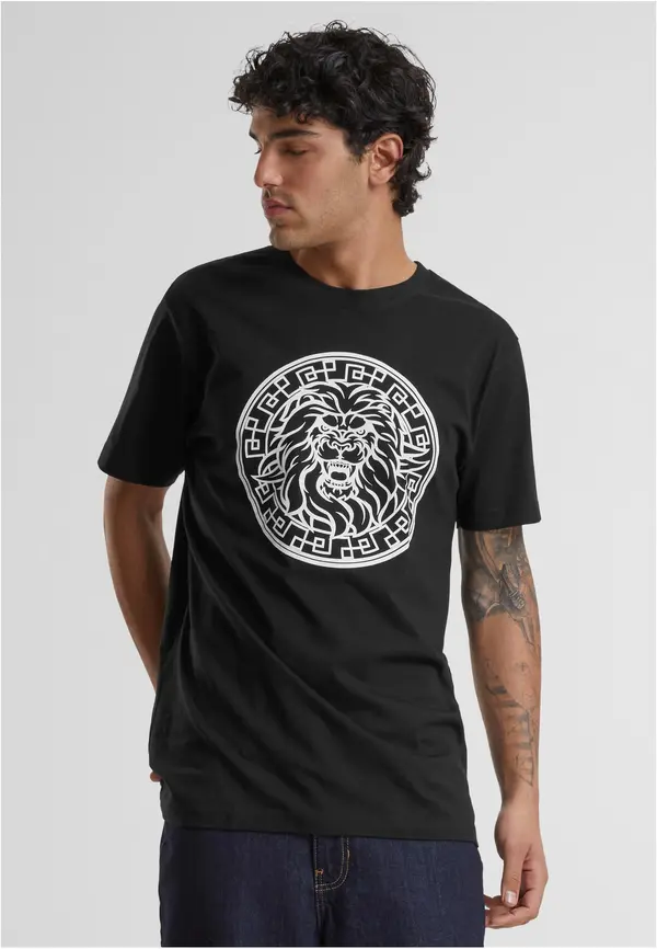 Mister Tee Men's T-shirt Lion Face - black