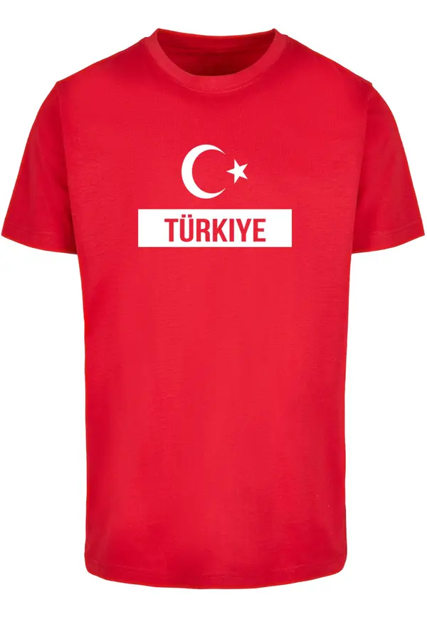 Merchcode Men's T-shirt Merchcode Football - Turkey 2 red