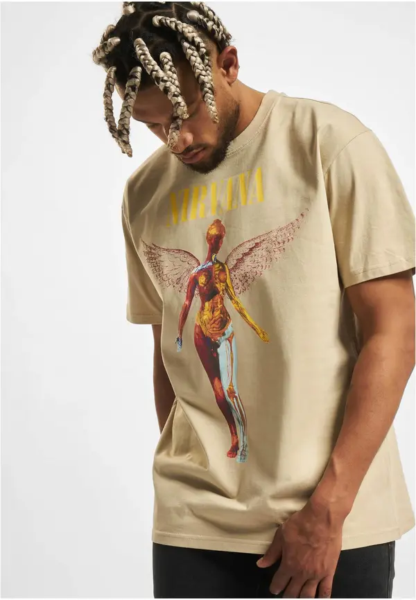 Mister Tee Men's T-shirt Nirvana - beige