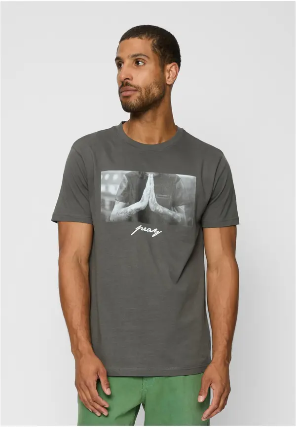 Mister Tee Men's T-shirt Pray - grey
