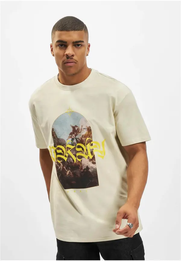 Mister Tee Men's T-shirt Pray Painting Oversize - beige