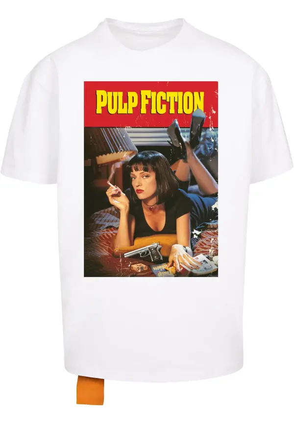 Merchcode Men's T-shirt Pulp Fiction Poster Oversize white