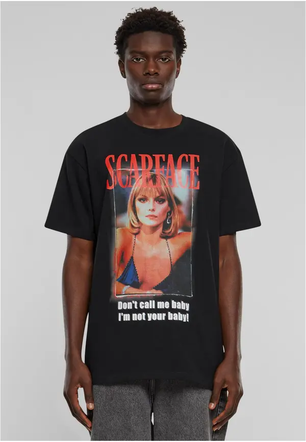 Mister Tee Men's T-shirt Scarface Don't call me baby Heavy Oversize - black