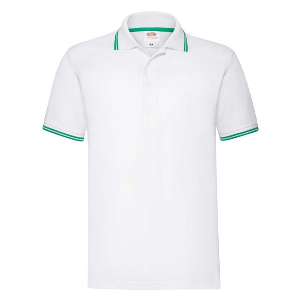Fruit of the Loom Men's T-shirt Tipped Polo 630320 100% Cotton 170g/180g