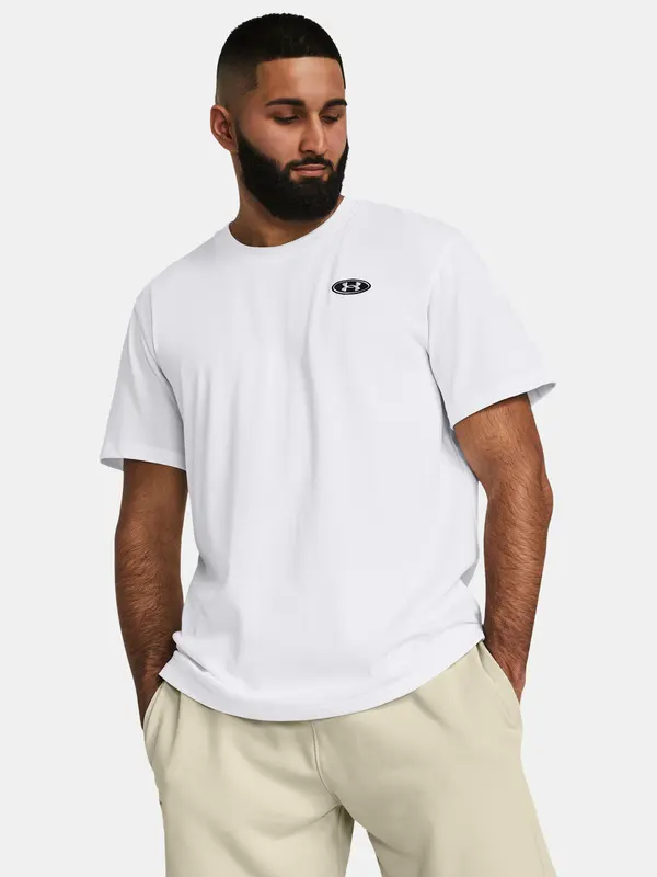 Under Armour Men's T-shirt Under Armour UA HW LC PATCH SS-WHT - Men's