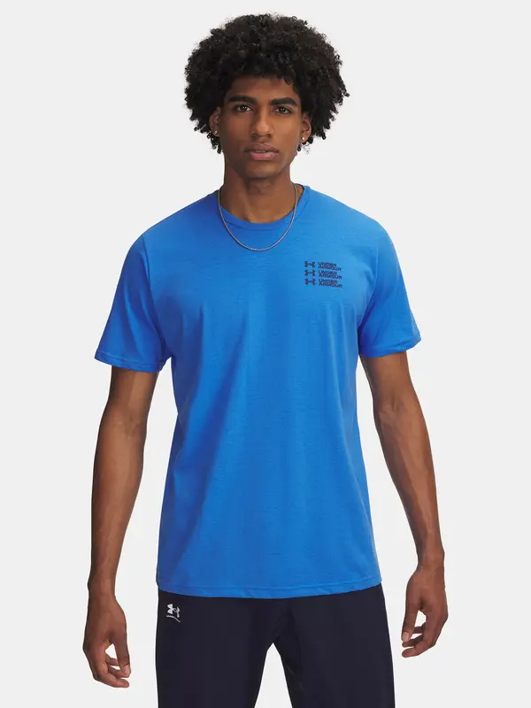 Under Armour Men's T-shirt Under Armour UA TRIPLE STACK LC LOGO SS-BLU - Men's
