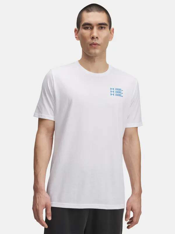 Under Armour Men's T-shirt Under Armour UA TRIPLE STACK LC LOGO SS-WHT - Men's