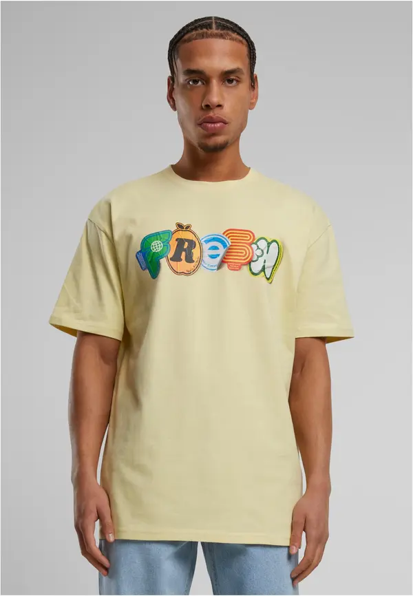 Mister Tee Men's T-shirt Vitamin UPSC yellow