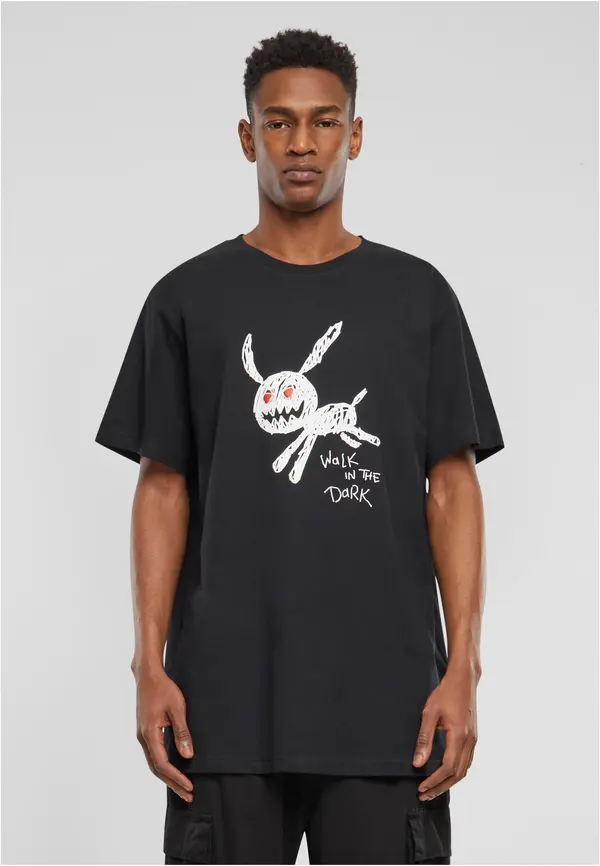 Mister Tee Men's T-shirt Walk In The Dark - black