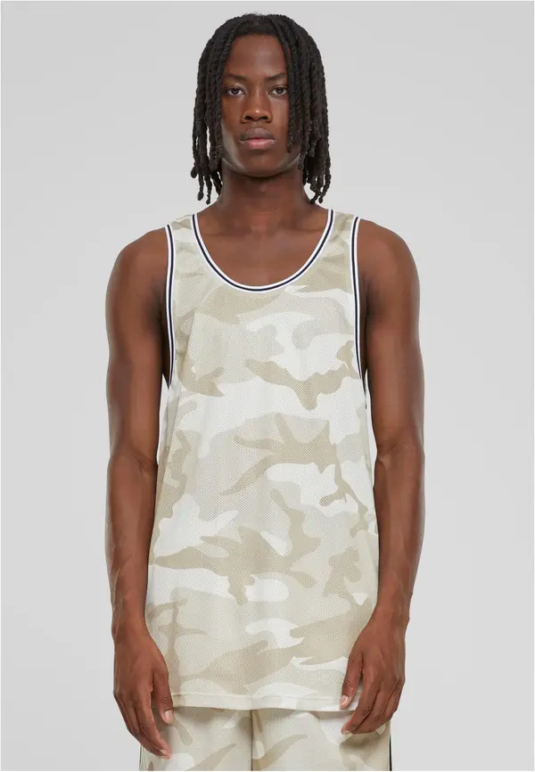 Urban Classics Men's tank top Camo Mesh - camouflage