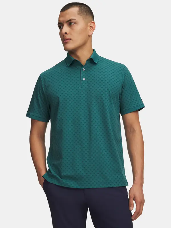 Under Armour Men's Under Armour UA ArmourDry Print Rib Polo T-Shirt - Men's