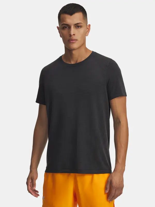 Under Armour Men's Under Armour UA Trail Run Wool SS-BLK T-Shirt - Men's