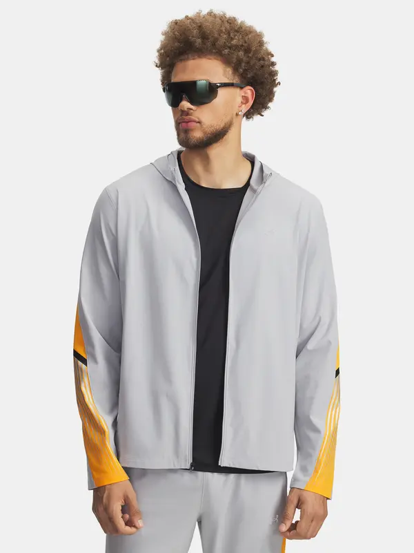 Under Armour Men's Under Armour UA Velociti Storm Hooded Jacket Jkt-GRY - Mens