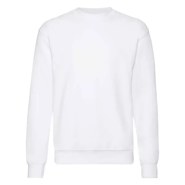 Fruit of the Loom Men's White Sweatshirt Set-in Sweat Fruit of the Loom