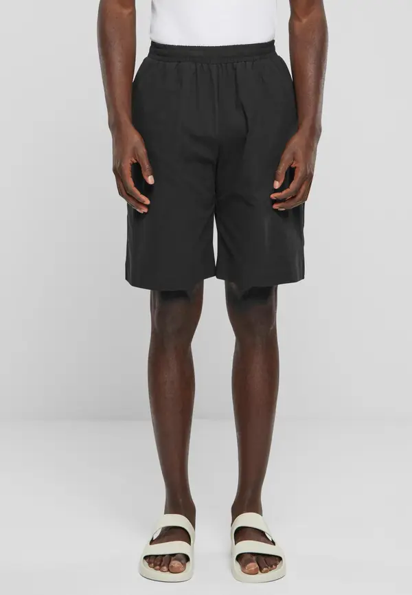 Urban Classics Men's Wide Crepe Shorts - Black
