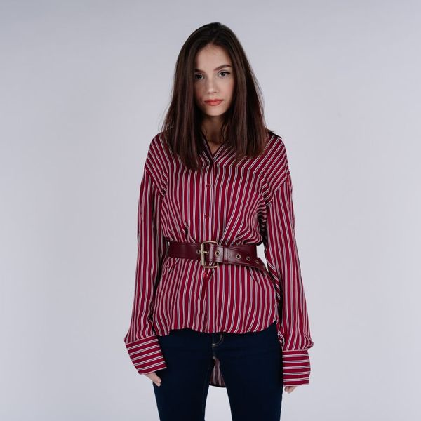 Michael Kors Michael Kors Blouse - WARM PLYFL STREP SHRT red