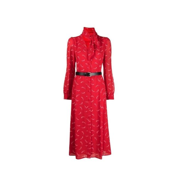 Michael Kors Michael Kors Dress - SIGNTRE LOGO SHRT DRS red