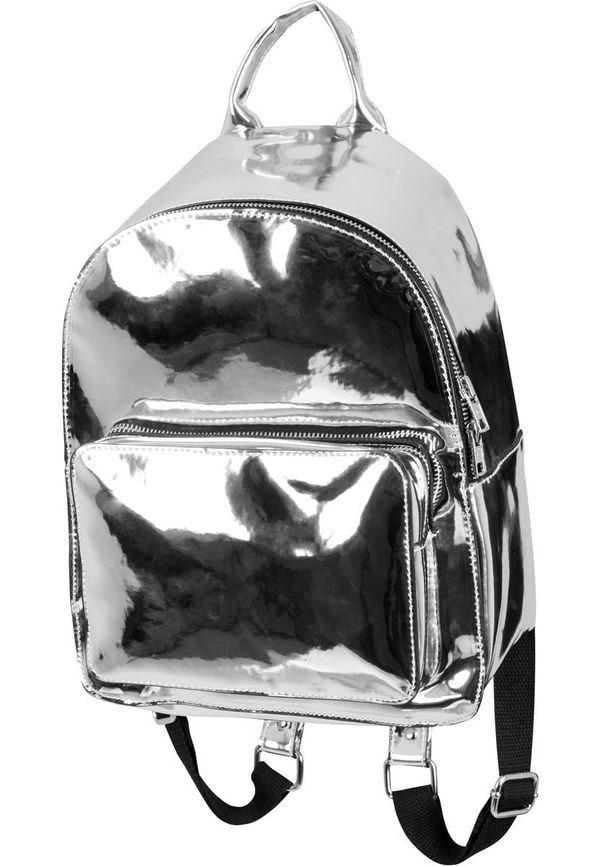 Urban Classics Accessoires Midi Metallic Backpack Silver