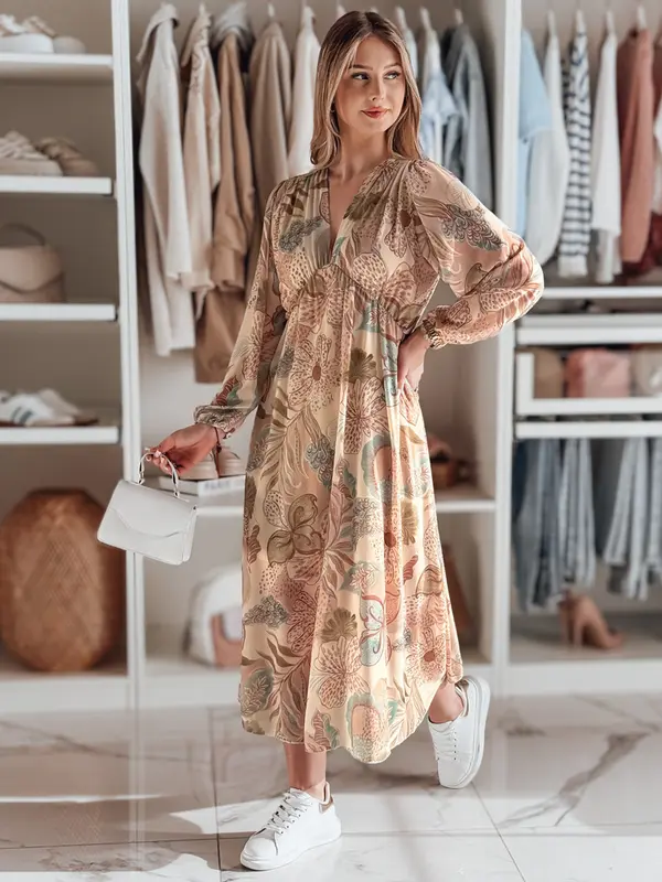 DStreet Миди рокля с флорален мотив LILOVIE