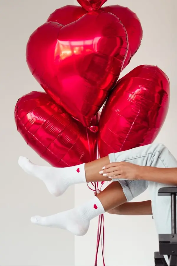 Milena Milena Дамски Чорапи Малки Сърца Бели