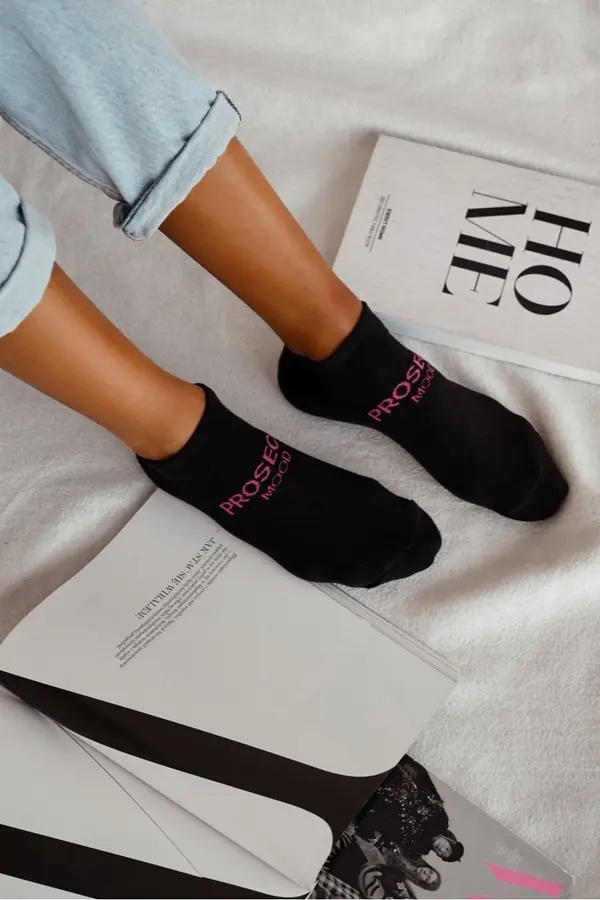 Milena Milena Дамски чорапки PROSECCO MOOD Черни