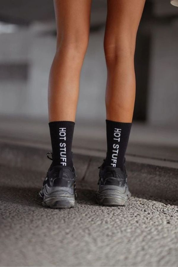 Milena Milena Памучни Дамски Чорапи HOT STUFF Черни