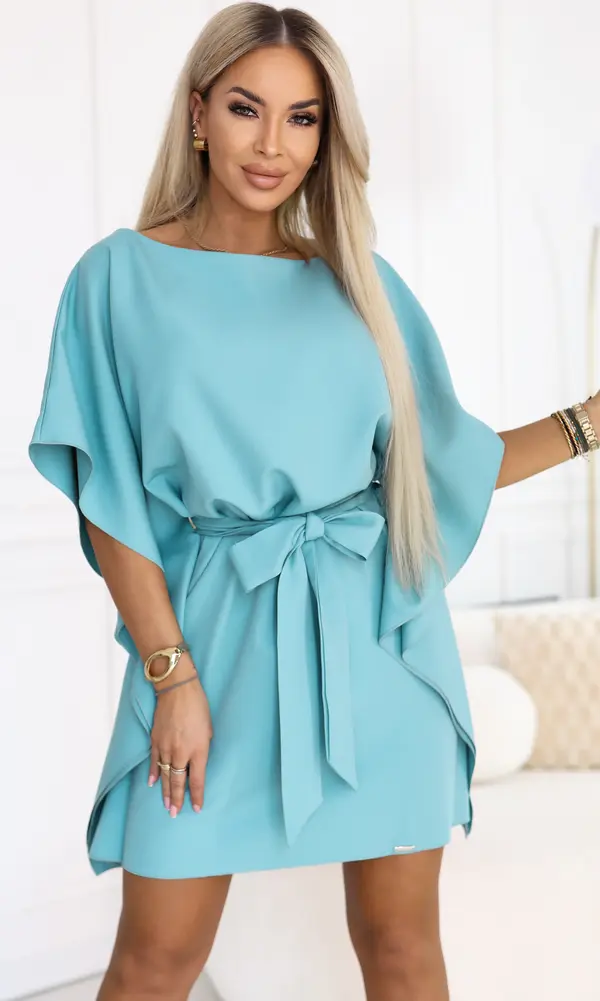 NUMOCO Мини рокля София с ръкави пеперуда