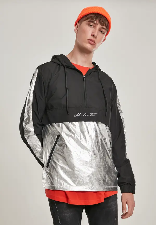 Mister Tee Mister Tee Reflective Windbreaker Black