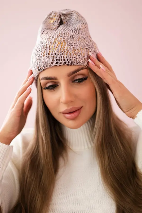 Kesi Mohair cap Panterka K233 powder pink
