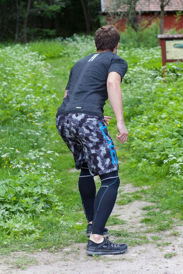 2117 Moholm- Mens Running Shorts - Black / AOP