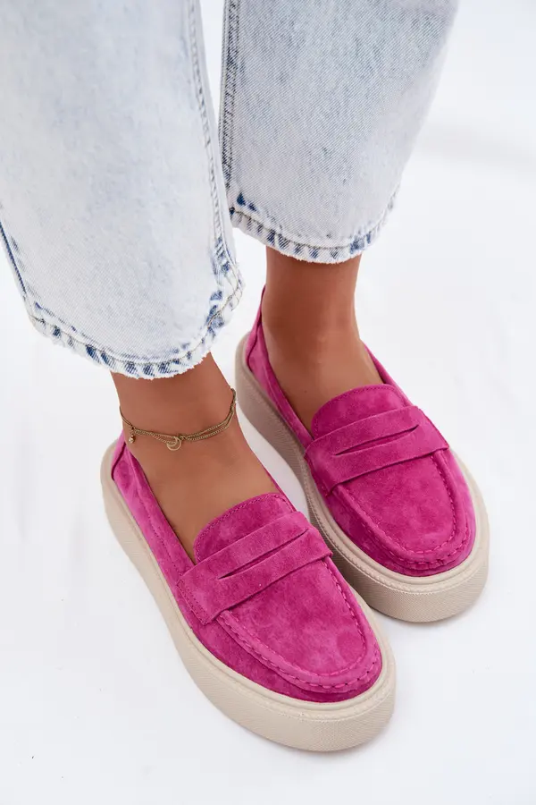 VINCEZA Мокасини на платформа Vinceza Fuchsia