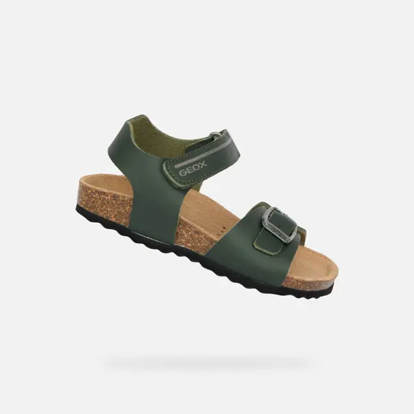 GEOX Момчешки сандали в цвят каки Geox Chalki