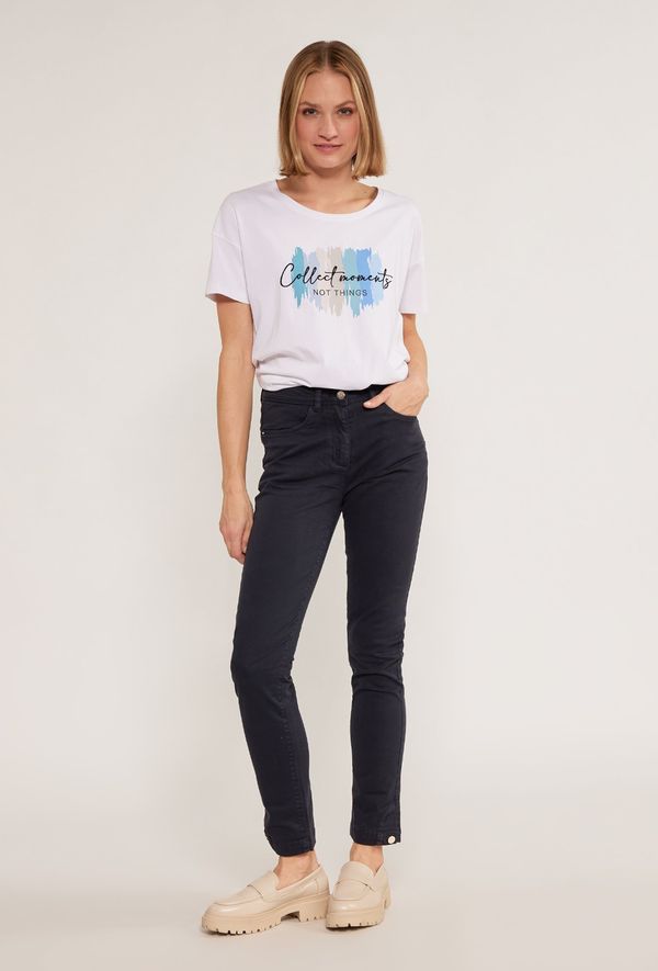 MONNARI MONNARI Дамски Панталон Класически Дамски Панталон Тъмно Син