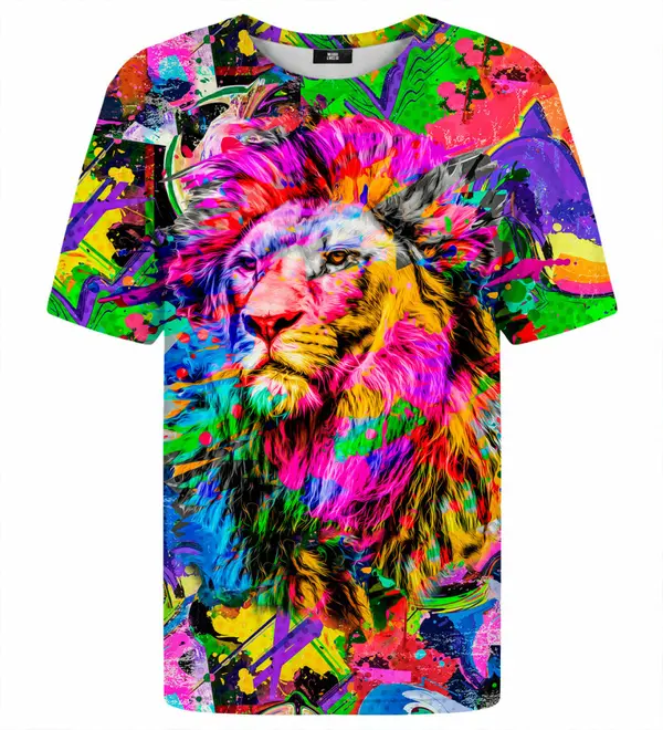Mr. GUGU & Miss GO Mr. GUGU & Miss GO Цветната лъвска тениска на Unisex Tsh2202