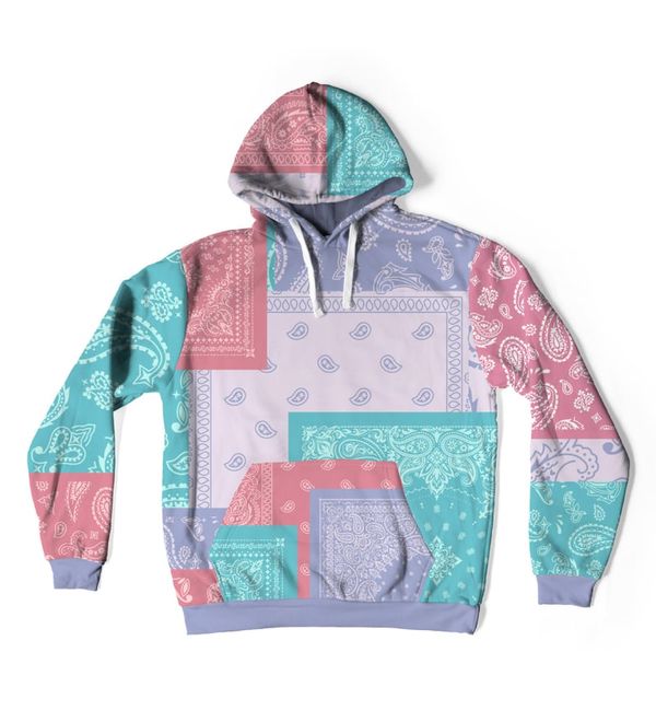 Mr. GUGU & Miss GO Mr. GUGU & Miss GO Man's Colourful Bandana Hoodie OVS-M 2395