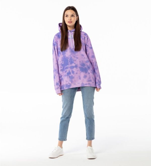 Mr. GUGU & Miss GO Mr. GUGU & Miss GO Woman's Tie Dye Hoodie OVS-FM 2432