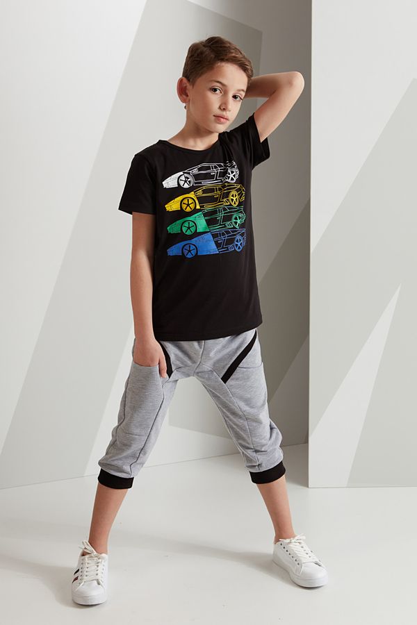 mshb&g mshb&g 4 Cars Boy's T-shirt Capri Shorts Set