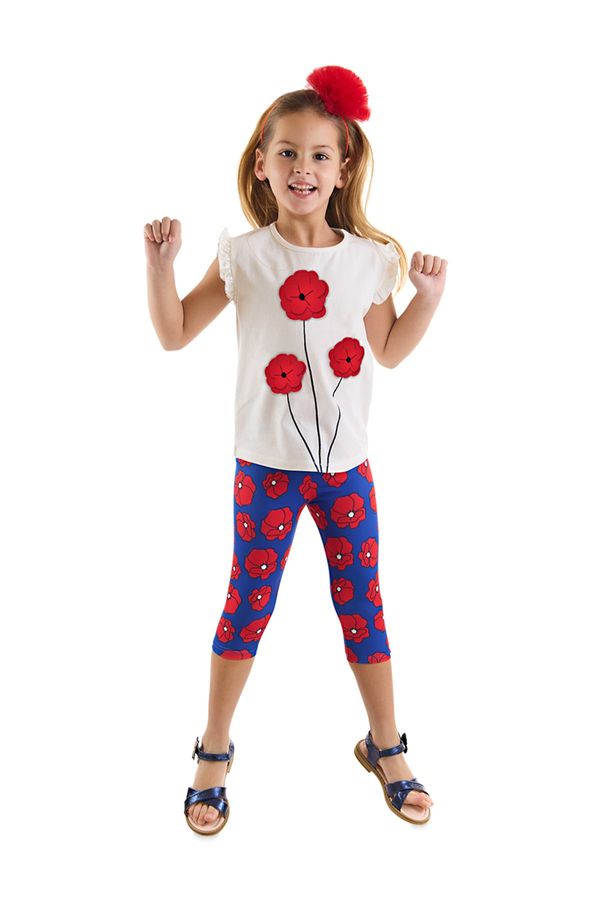 mshb&g mshb&g Red Poppy Girl's T-shirt Tights Set