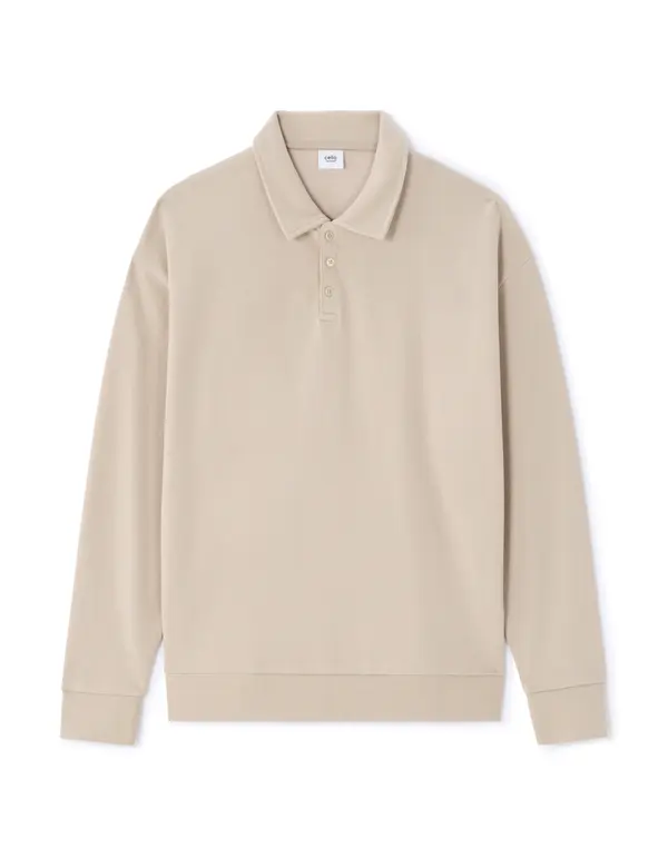 Celio Мъжка бежова поло риза Celio
