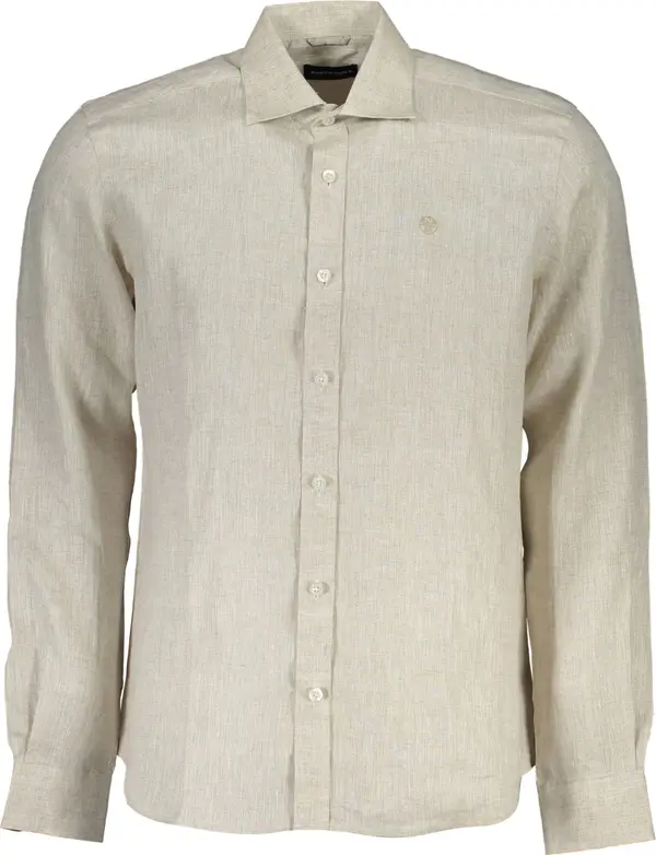 North Sails Мъжка бежова риза с дълъг ръкав