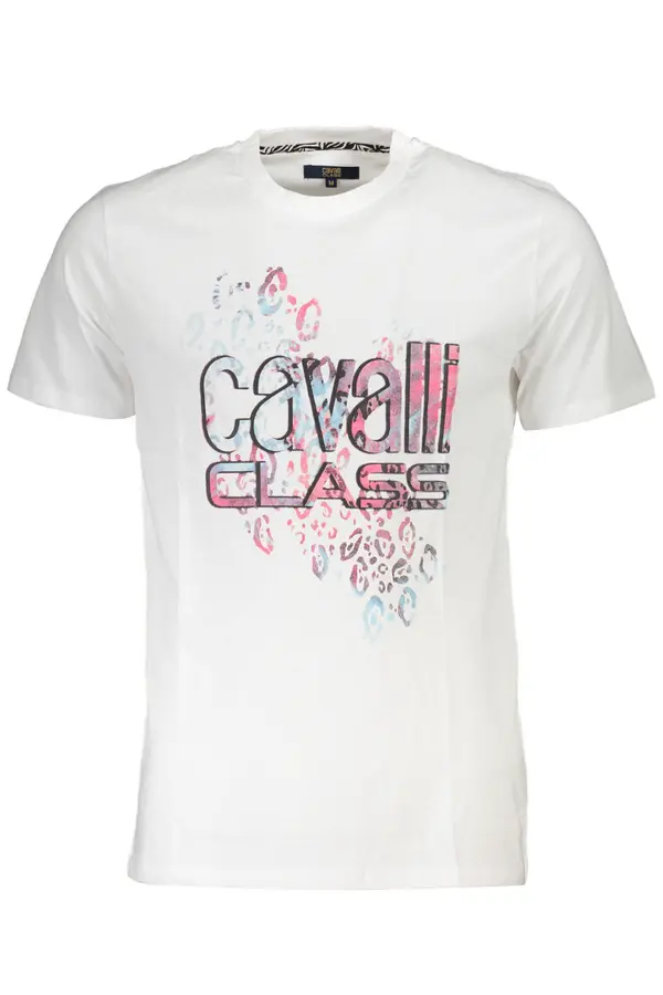 Cavalli Class Мъжка бяла тениска Cavalli Class