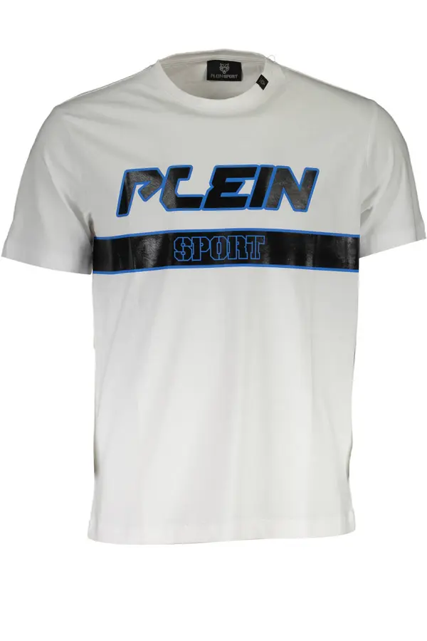 Plein Sport Мъжка бяла тениска Plein Sport
