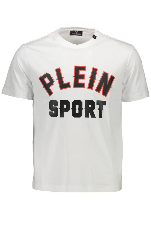Plein Sport Мъжка бяла тениска Plein Sport