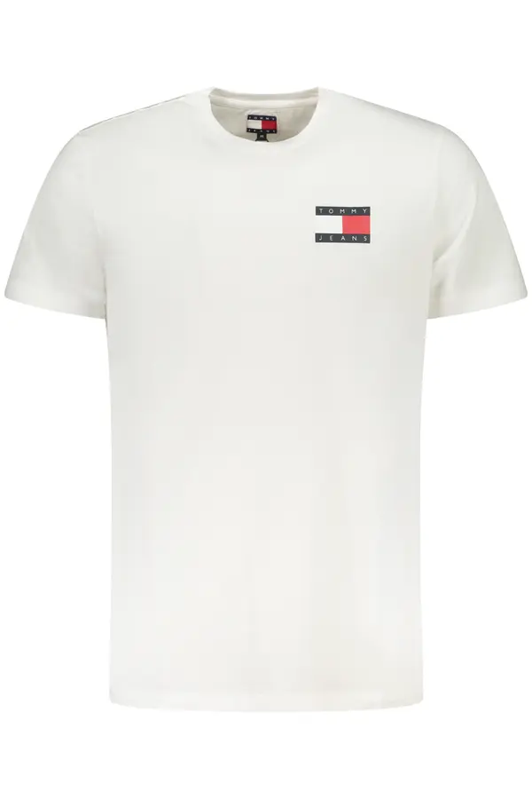 Tommy Hilfiger Мъжка бяла тениска с къс ръкав
