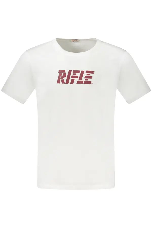 Rifle Мъжка бяла тениска с къс ръкав RIFLE