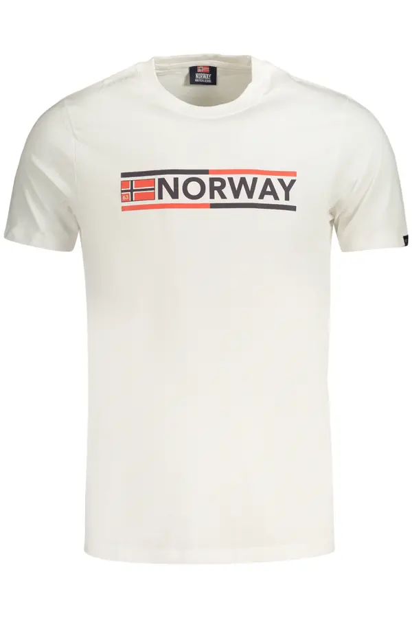 NORWAY 1963 Мъжка бяла тениска с къс ръкав