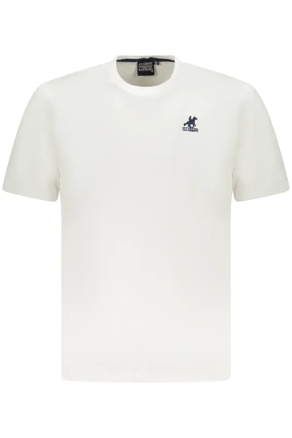 U.S. GRAND Мъжка бяла тениска US Grand Polo