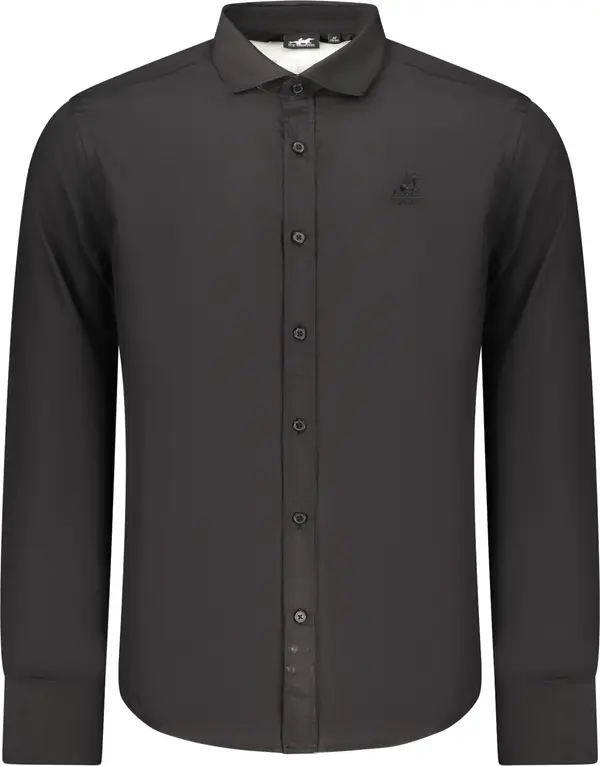 U.S. GRAND Мъжка черна риза slim fit