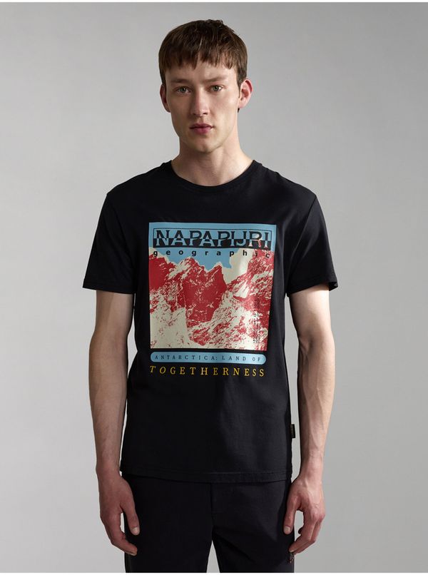 Napapijri Мъжка черна тениска NAPAPIJRI Forsteri - мъже